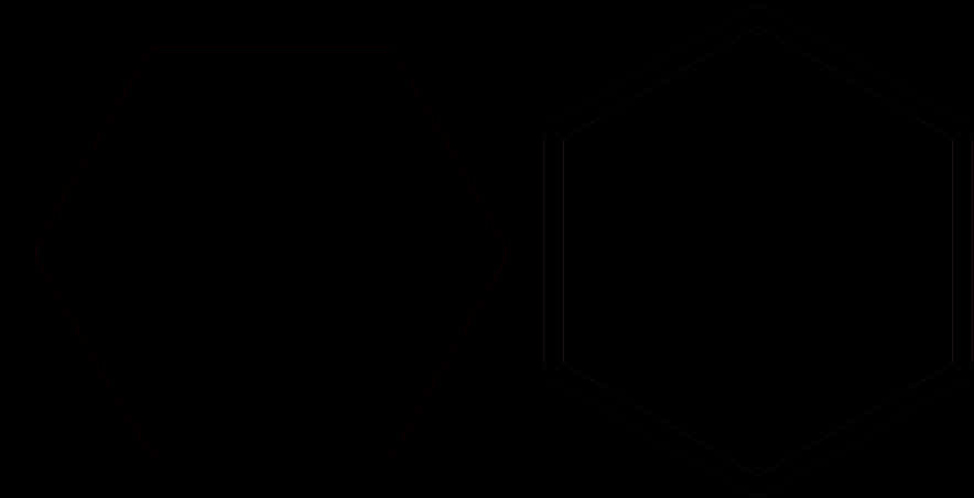 Abstract Hexagon Pattern Background PNG with transparent background