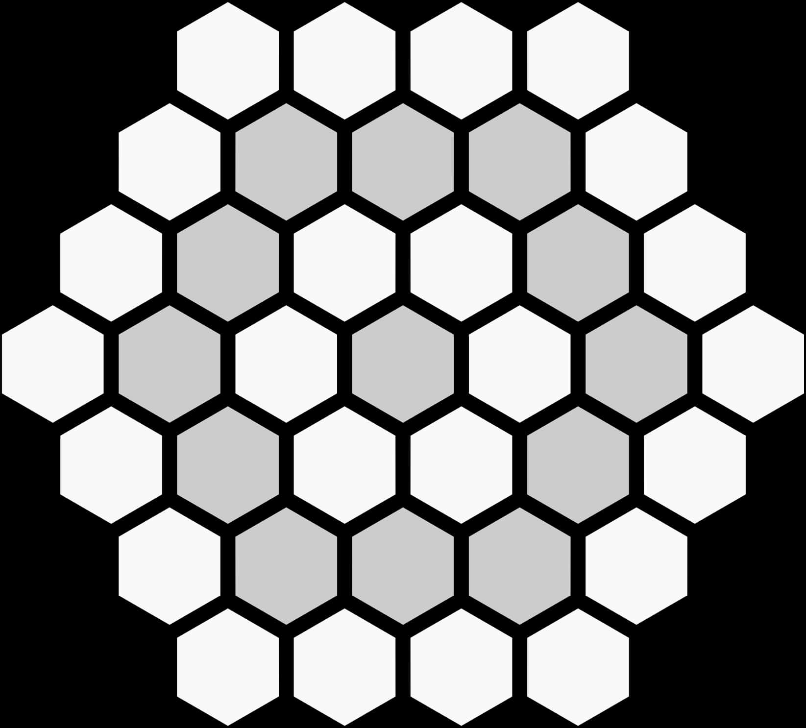 Abstract Hexagon Pattern PNG with transparent background