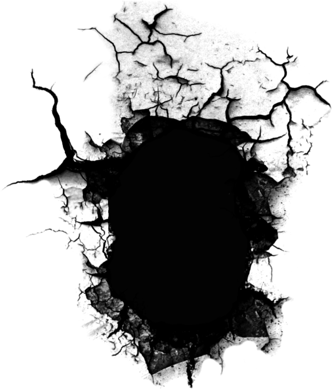Clip Art Png For Picsart - Wall Crack Hole Png, Transparent Png PNG with transparent background