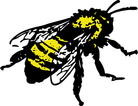 Abstract Honeycomb Bee Graphic PNG with transparent background