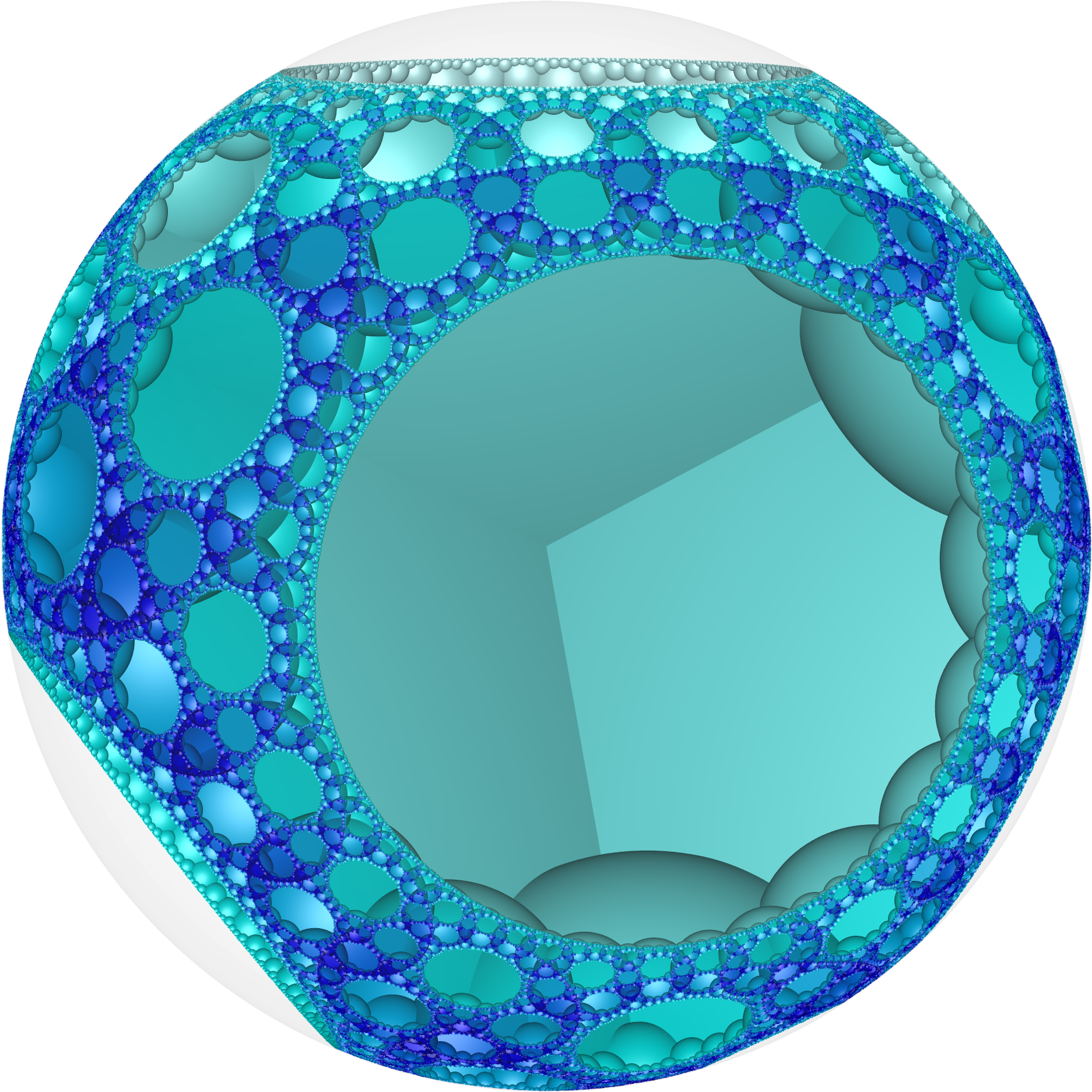 Hyperbolic Honeycomb 8 3 4 Poincare Vc - Circle, HD Png Download PNG with transparent background