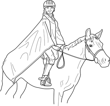 Abstract Horsein Darkness PNG with transparent background