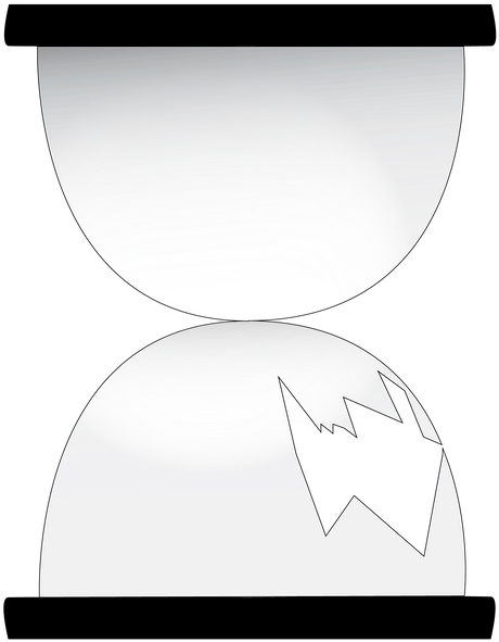 Hourglass, Time, Broken Hourglass, Hour Glass - Törött Homokóra, HD Png Download PNG with transparent background
