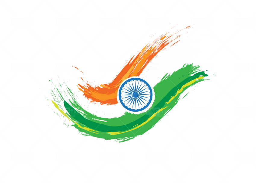 Indian Flag Design Png, Transparent Png PNG with transparent background