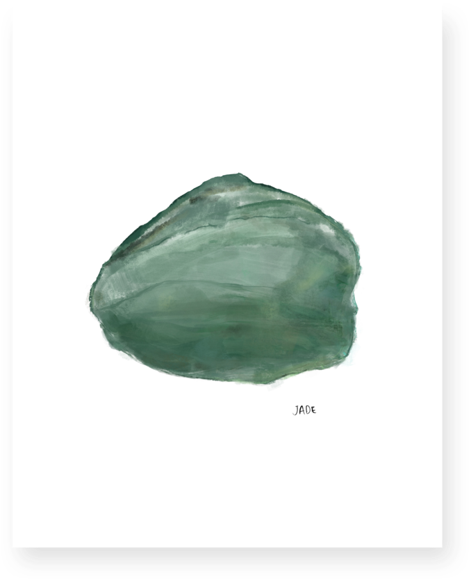 Abstract Jade Watercolor Texture PNG with transparent background