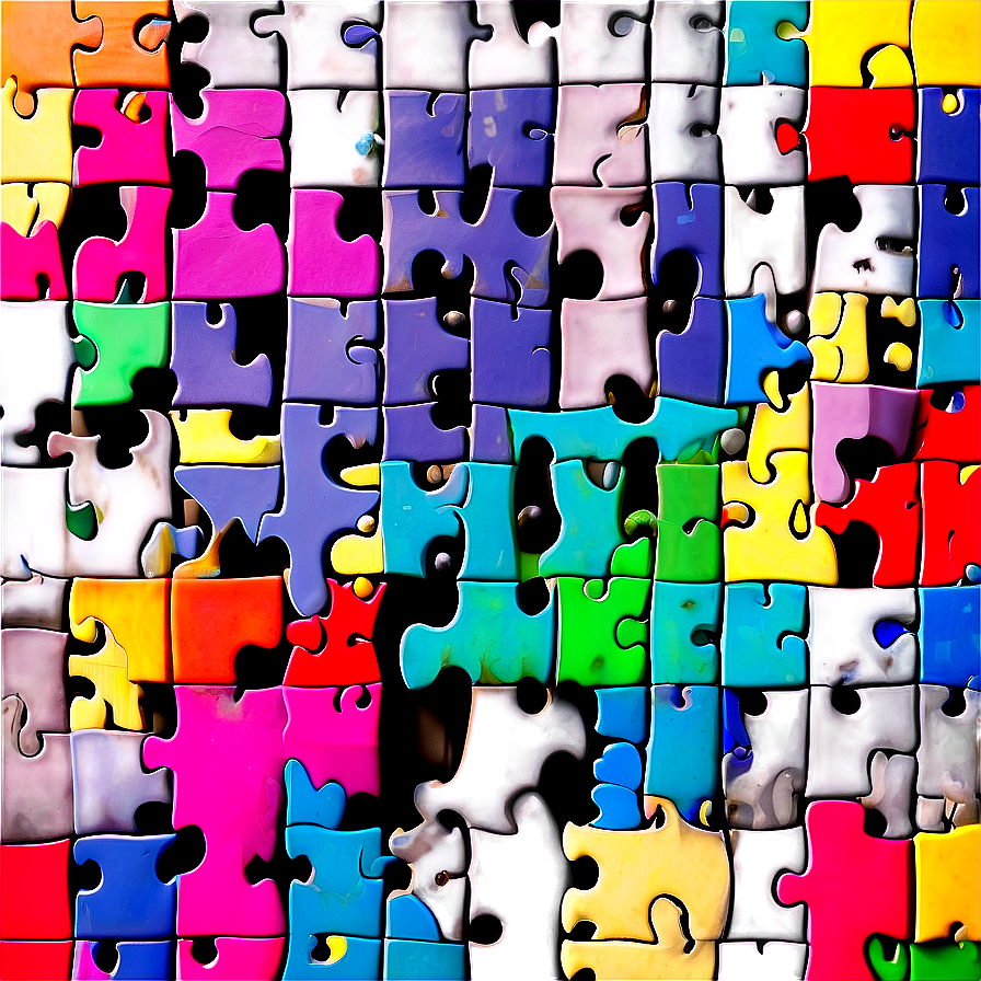 Abstract Jigsaw Design Png 96