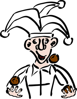 Abstract Joker Artwork PNG with transparent background
