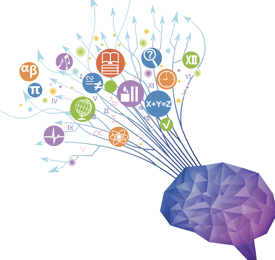 Abstract Knowledge Explosion PNG with transparent background