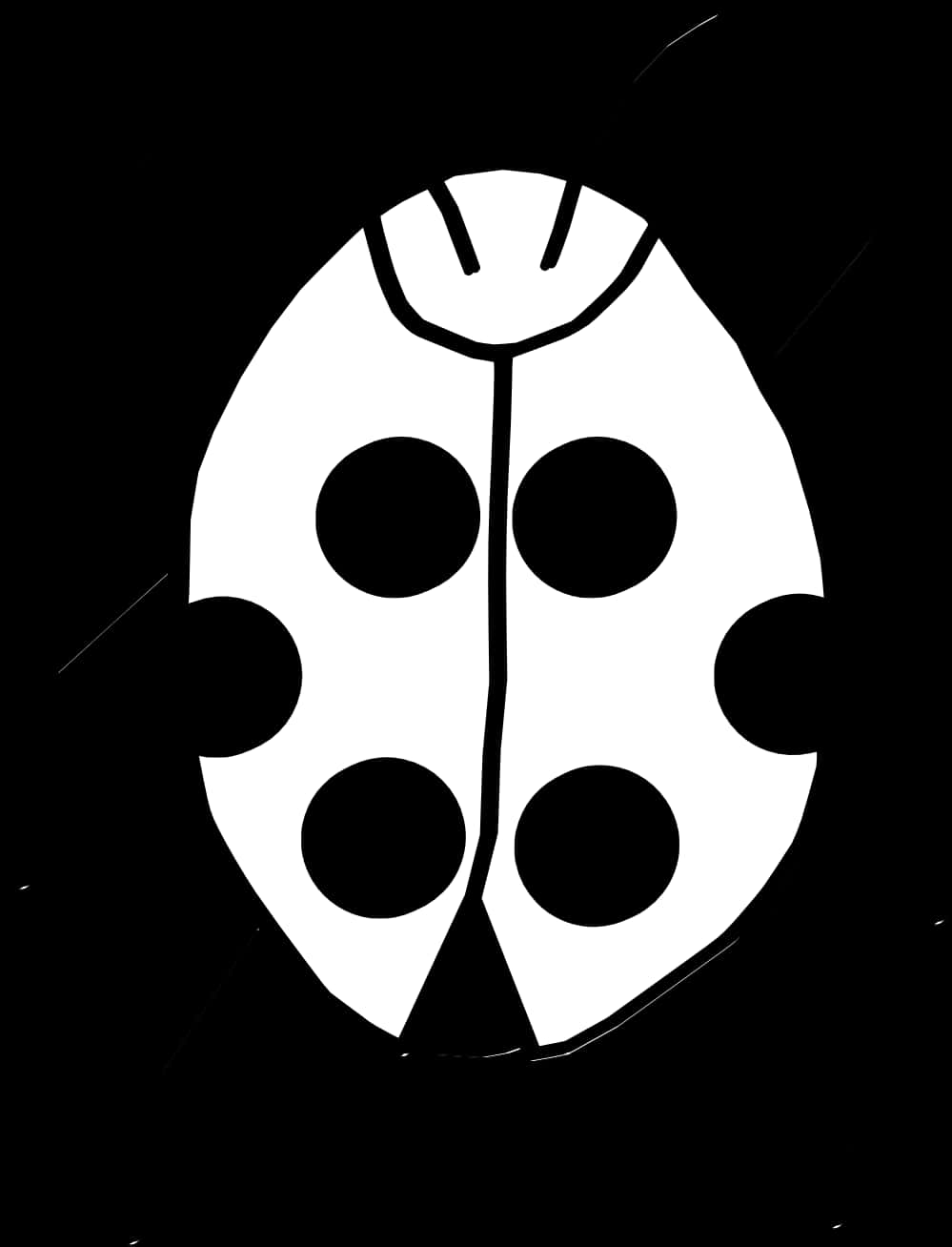 Abstract Ladybug Illustration PNG with transparent background