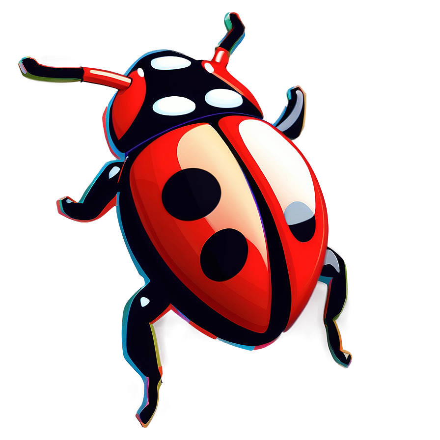 Abstract Ladybug Illustration Png 05242024