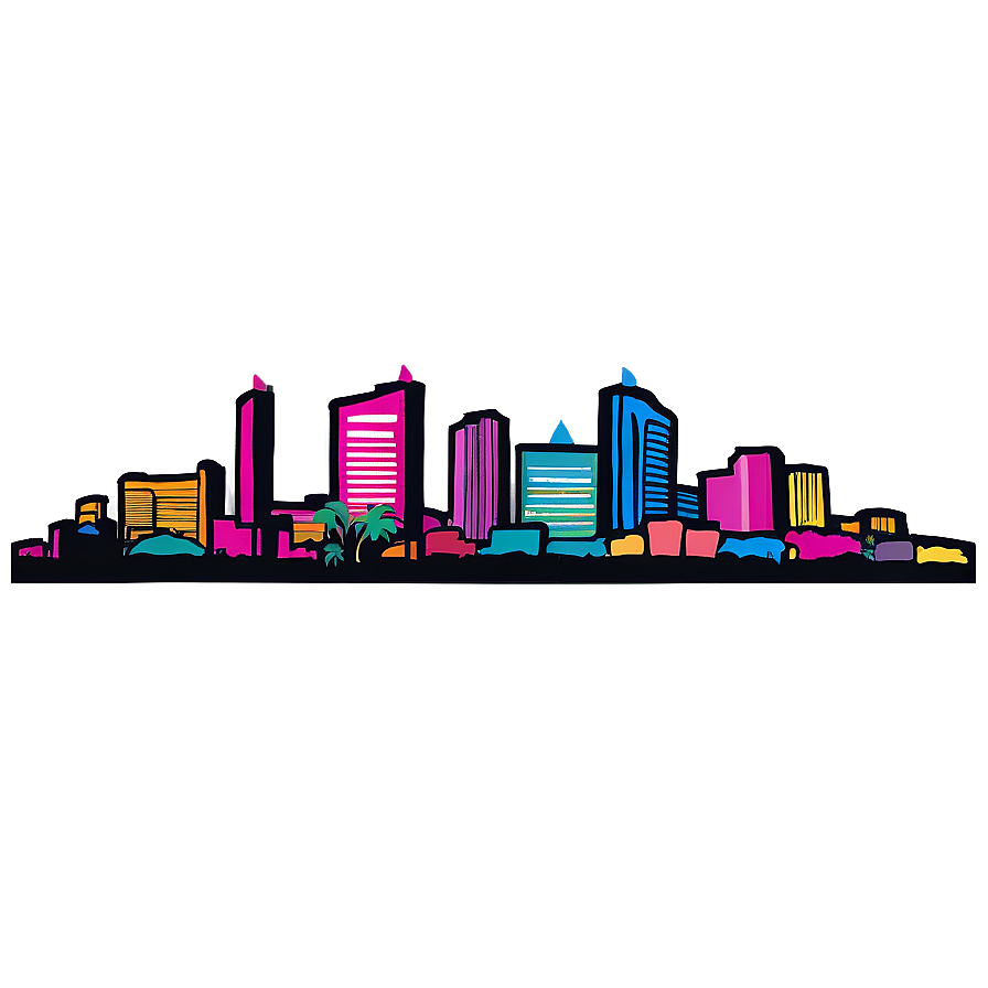 Abstract Las Vegas Skyline Png Cke