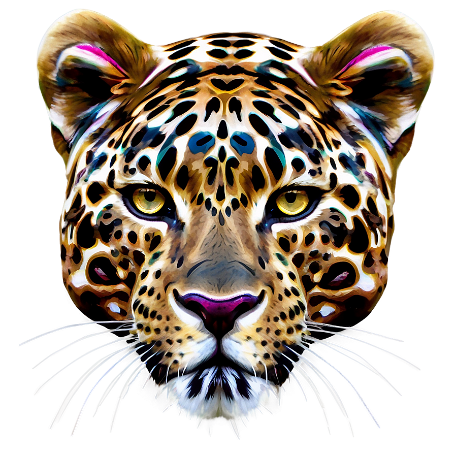 Abstract Leopard Art Png Odm55