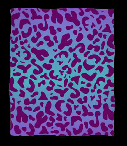 Abstract Leopard Print Purple Gradient PNG with transparent background