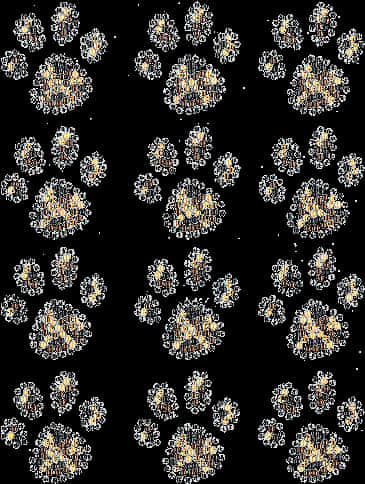 Abstract Leopard Spots Pattern PNG with transparent background