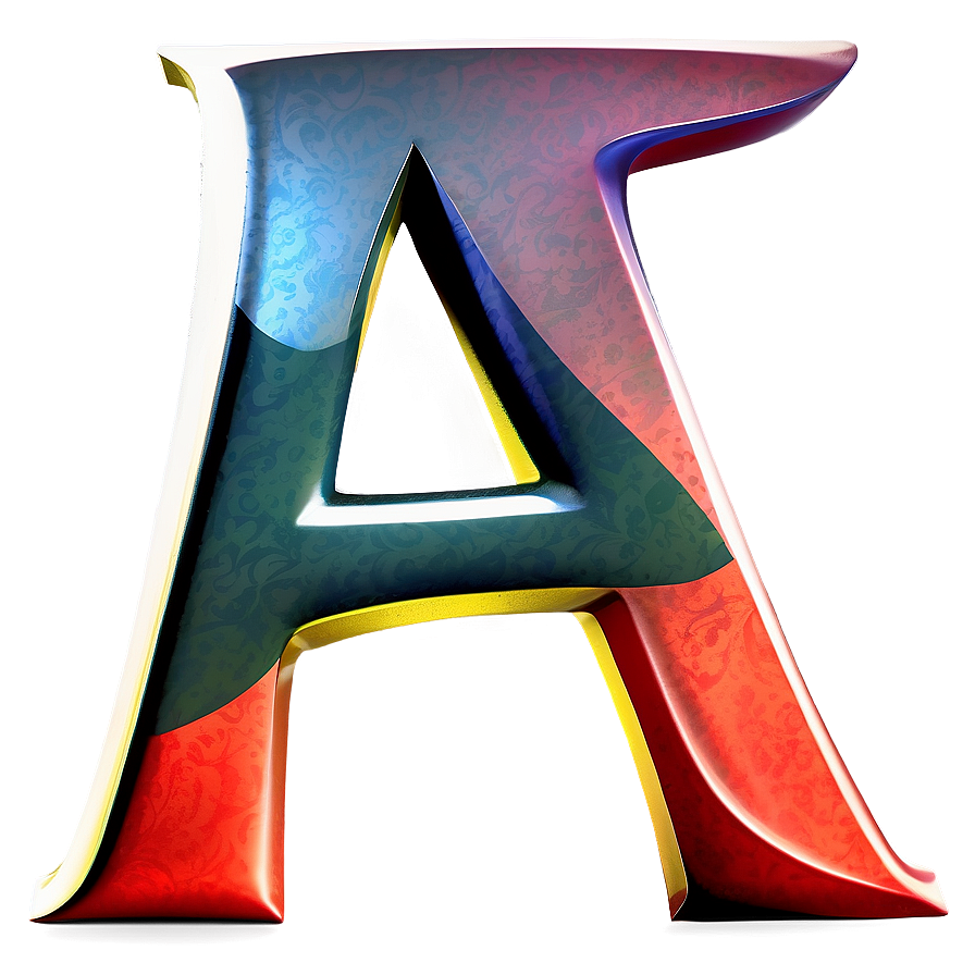 Abstract Letter A Design Png 9