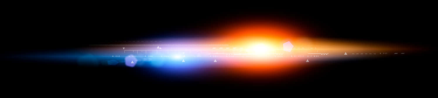 Abstract Light Streaks Banner