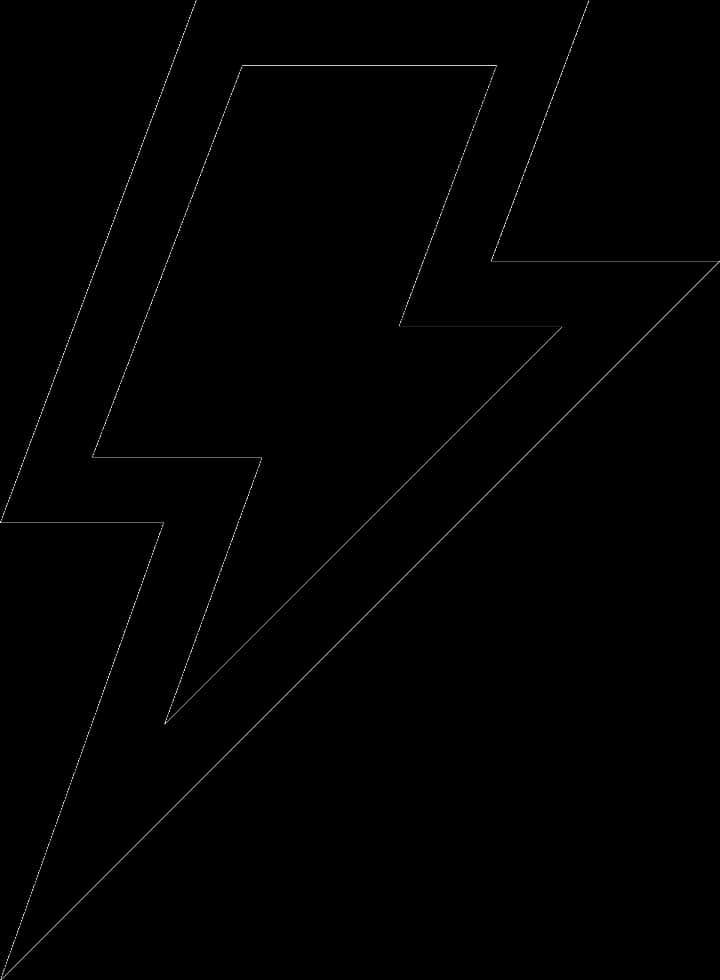 Abstract Lightning Bolt Graphic