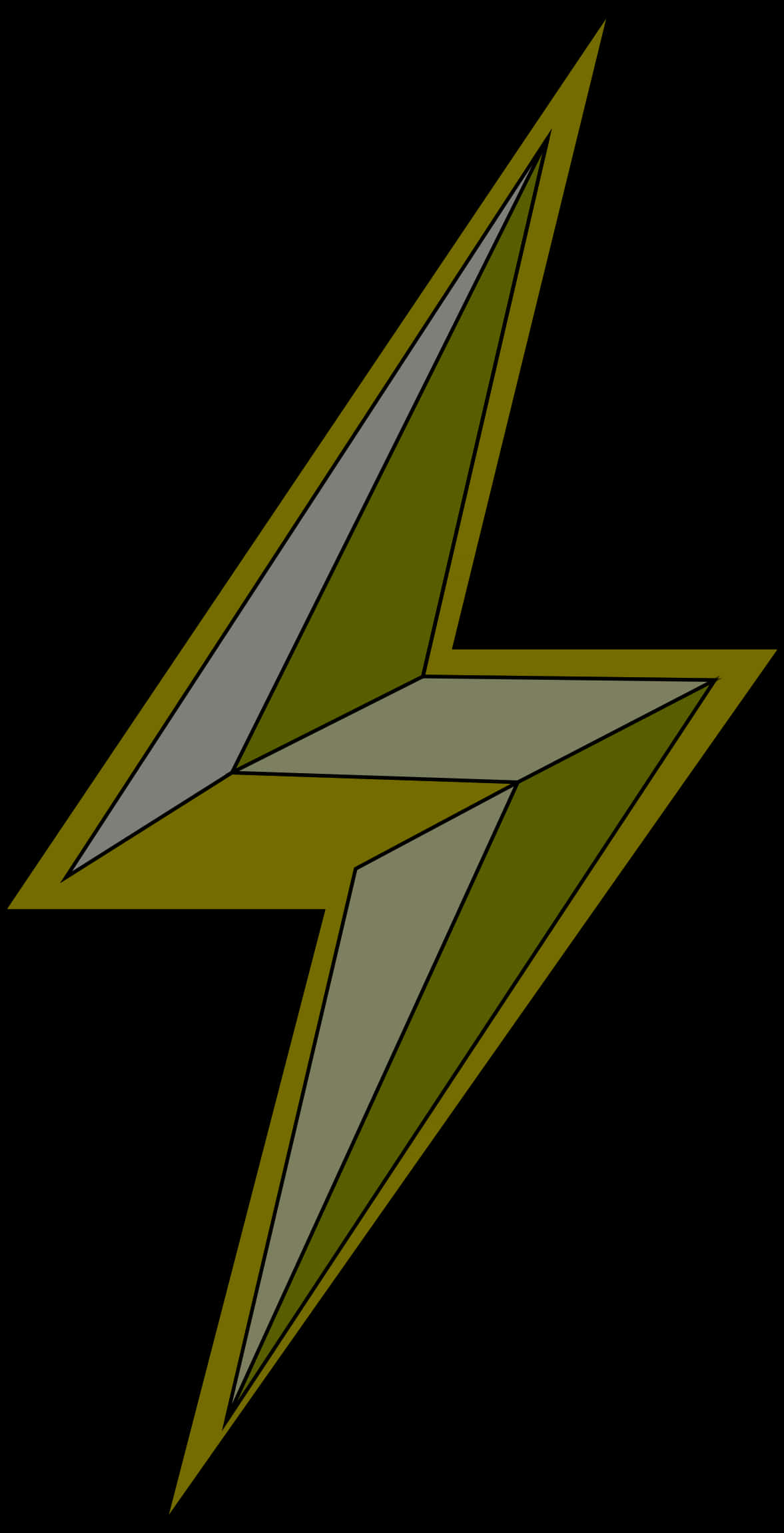 Abstract Lightning Bolt Graphic