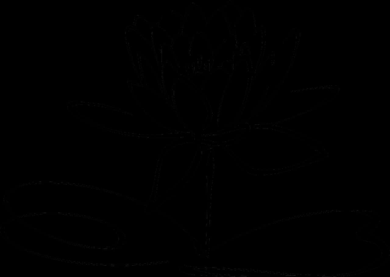 Lotus Flower Line Art Free Photo - Lotus Flower Clipart Black And White, HD Png Download PNG image with a transparent background, free high-resolution download