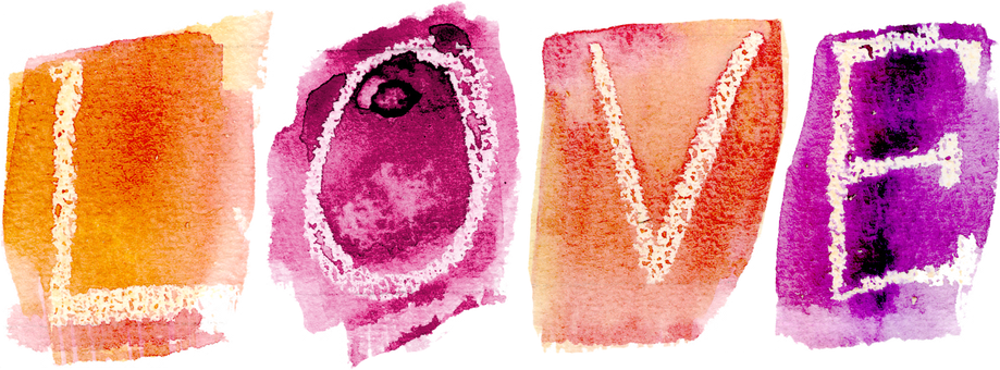 Abstract Love Artwork PNG with transparent background