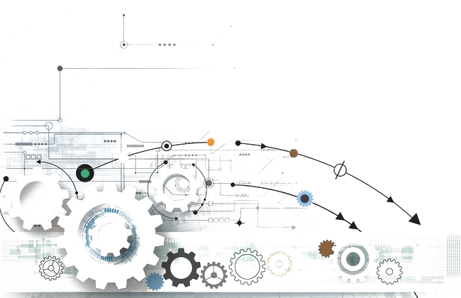Abstract Mechanical Blueprint PNG with transparent background