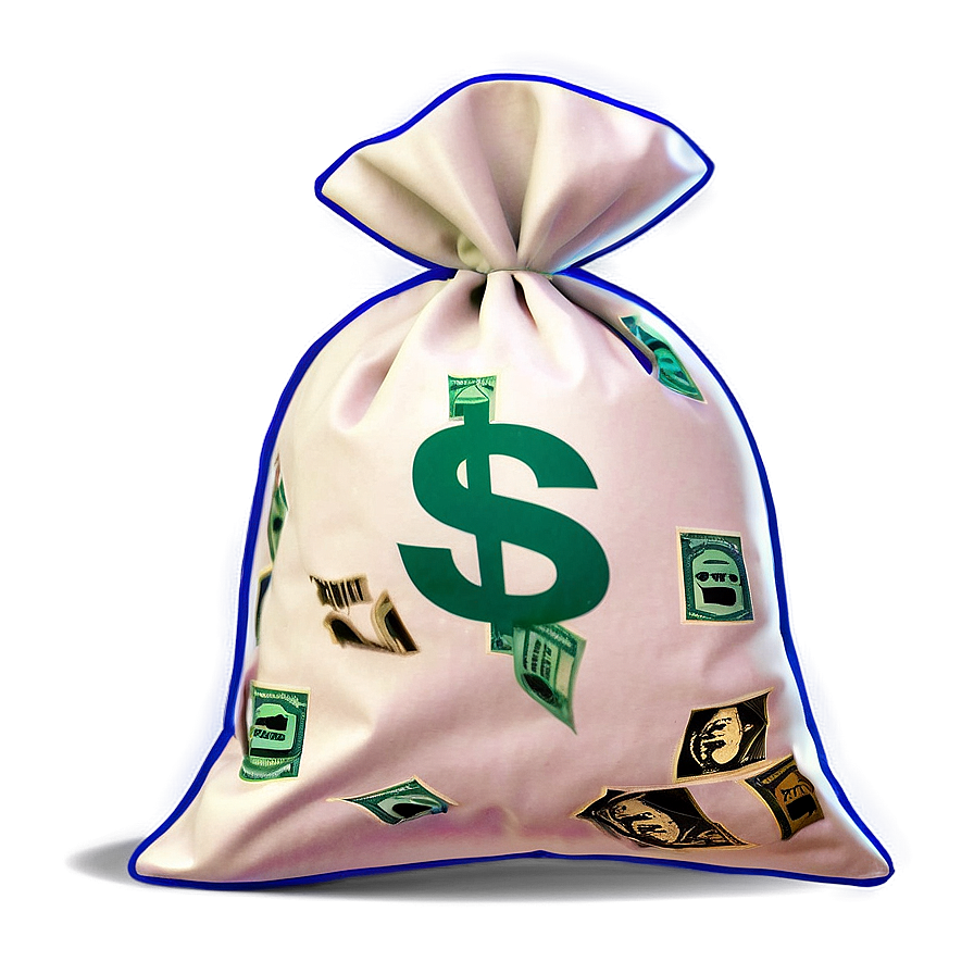 Abstract Money Bag Art Png Kyk