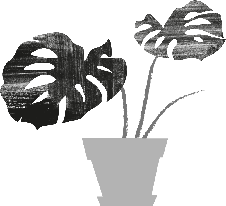 Abstract Monsterain Vase PNG with transparent background