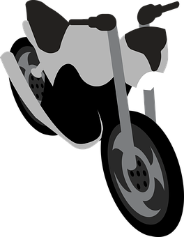 Abstract Motorcycle Graphic PNG with transparent background