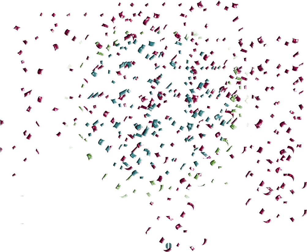 Abstract Multicolor Confetti Scatter