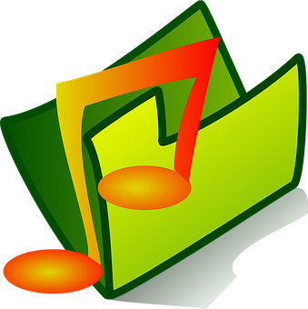 Abstract Music Note Icon PNG with transparent background