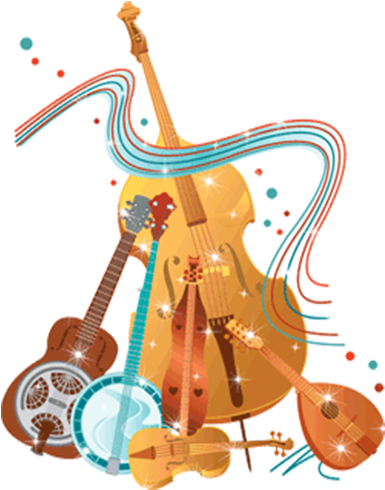 Musical Instrument Clip Art - Bluegrass Music Instruments Clipart, HD Png Download PNG image with a transparent background, free high-resolution download