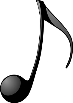 Abstract Musical Note Graphic