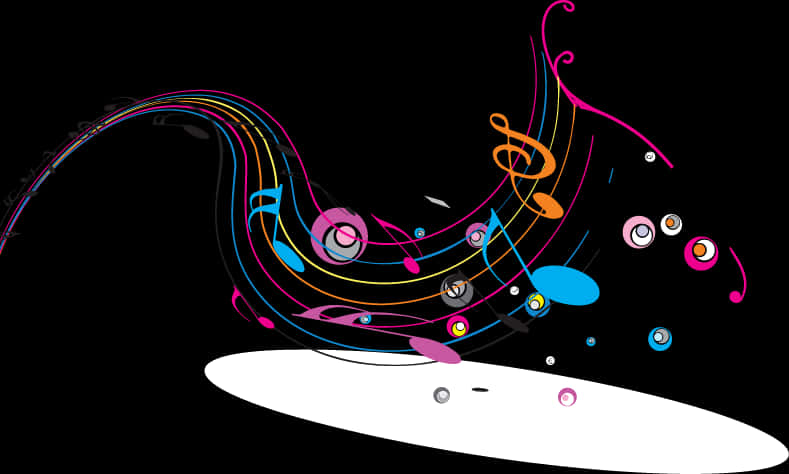 Abstract Musical Wave Vector