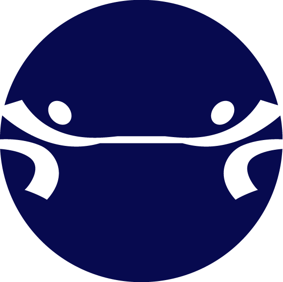 Abstract Ninja Circle Logo