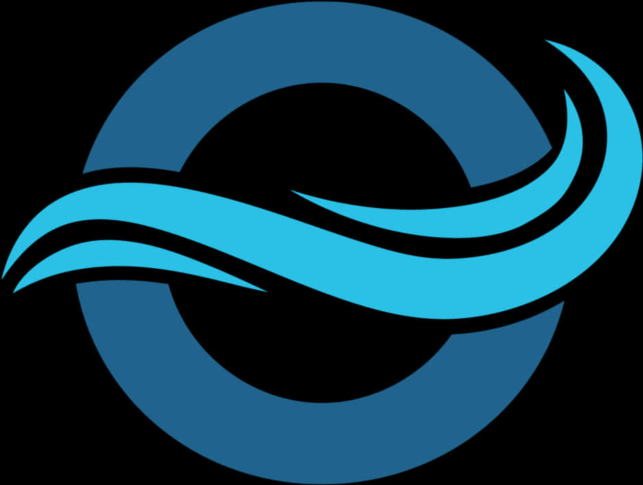 Abstract Ocean Waves Logo