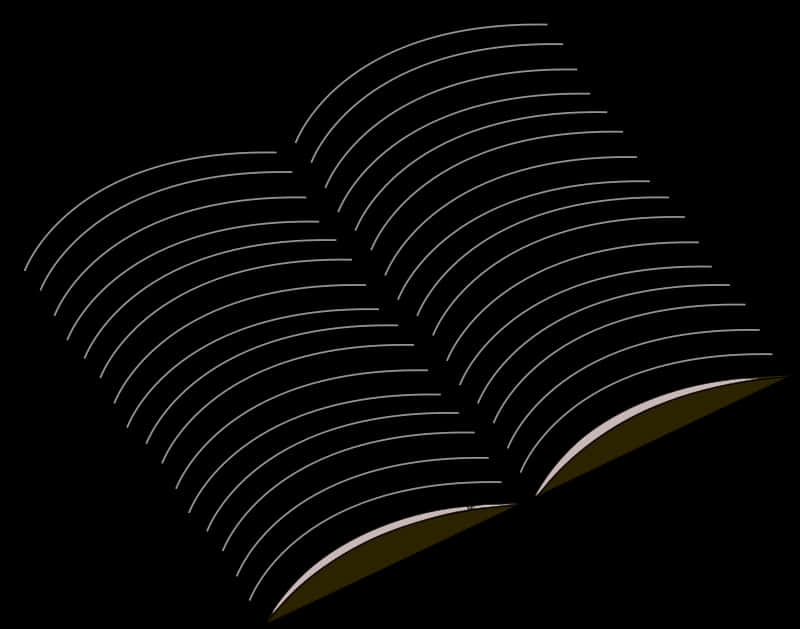 Abstract Open Book Illustration PNG with transparent background
