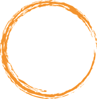 Abstract Orange Circle Design