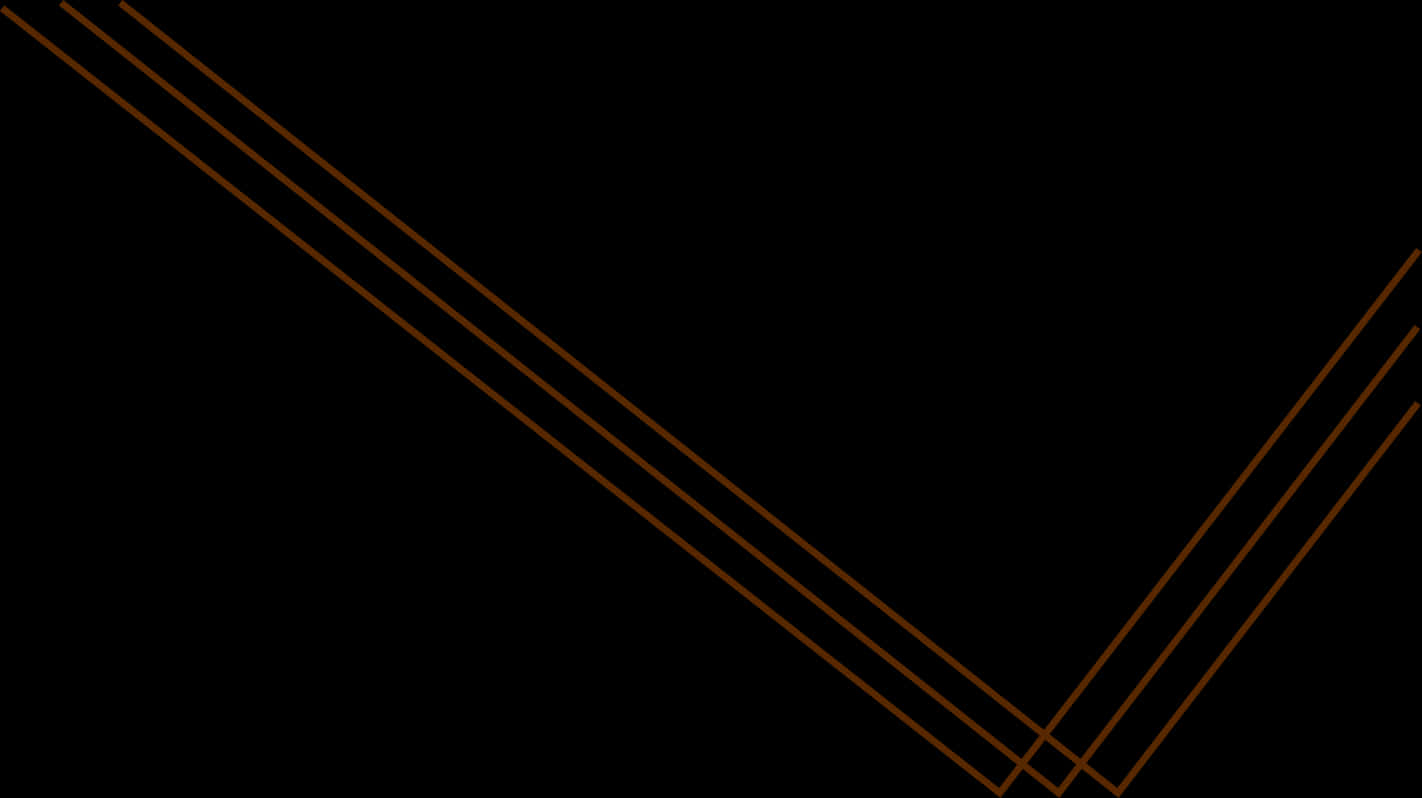 Abstract Orange Lineson Black Background