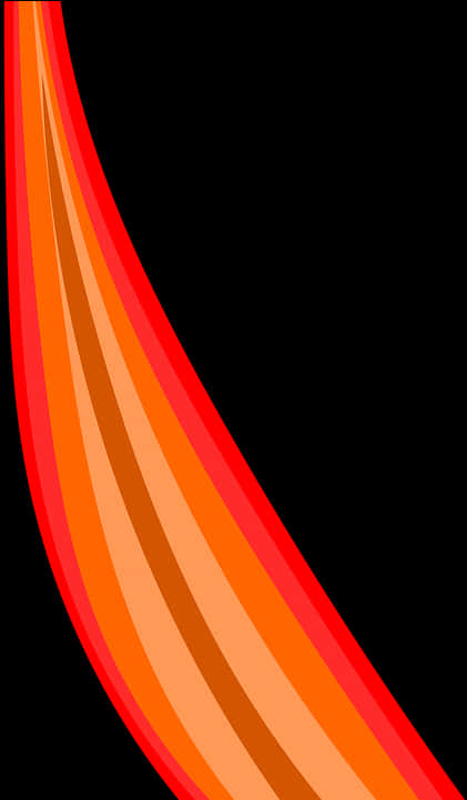 Abstract Orange Waves Background