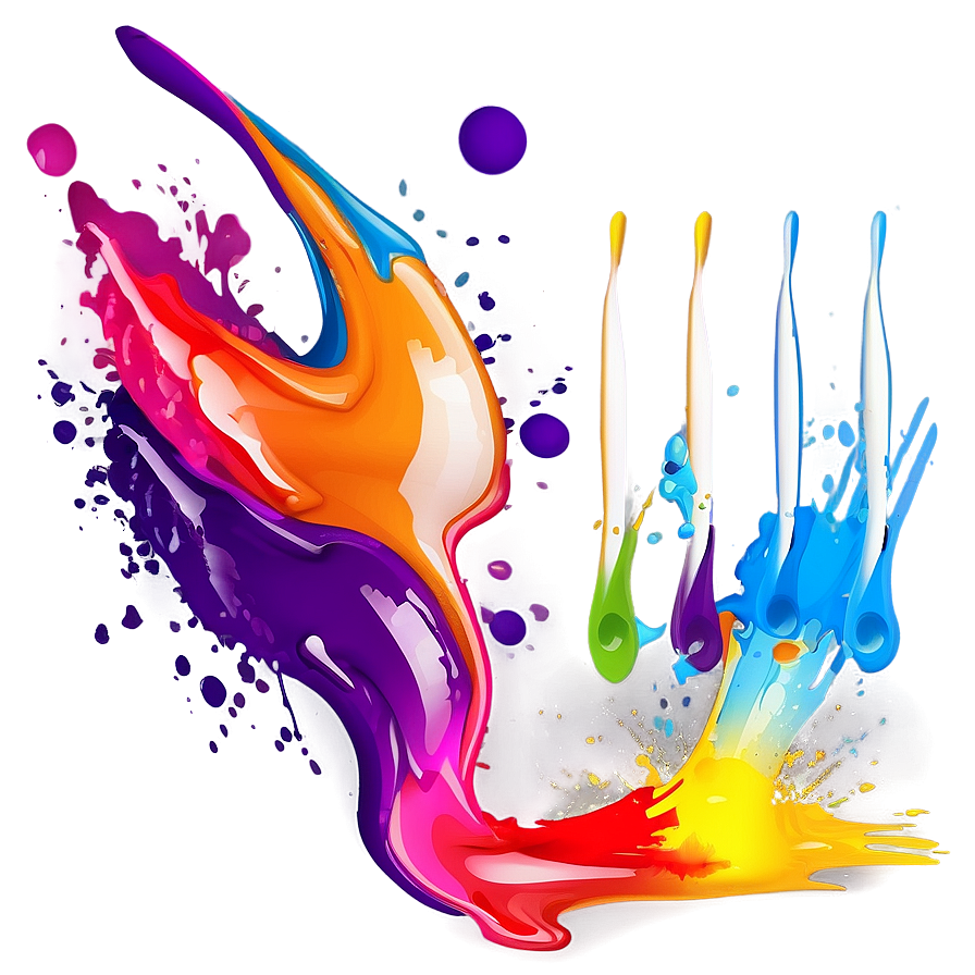 Abstract Paint Splash Design Png 05242024