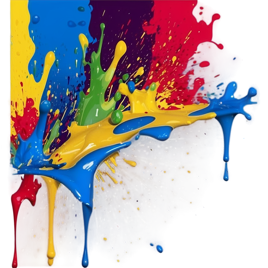 Abstract Paint Splatter PNG agx PNG with transparent background
