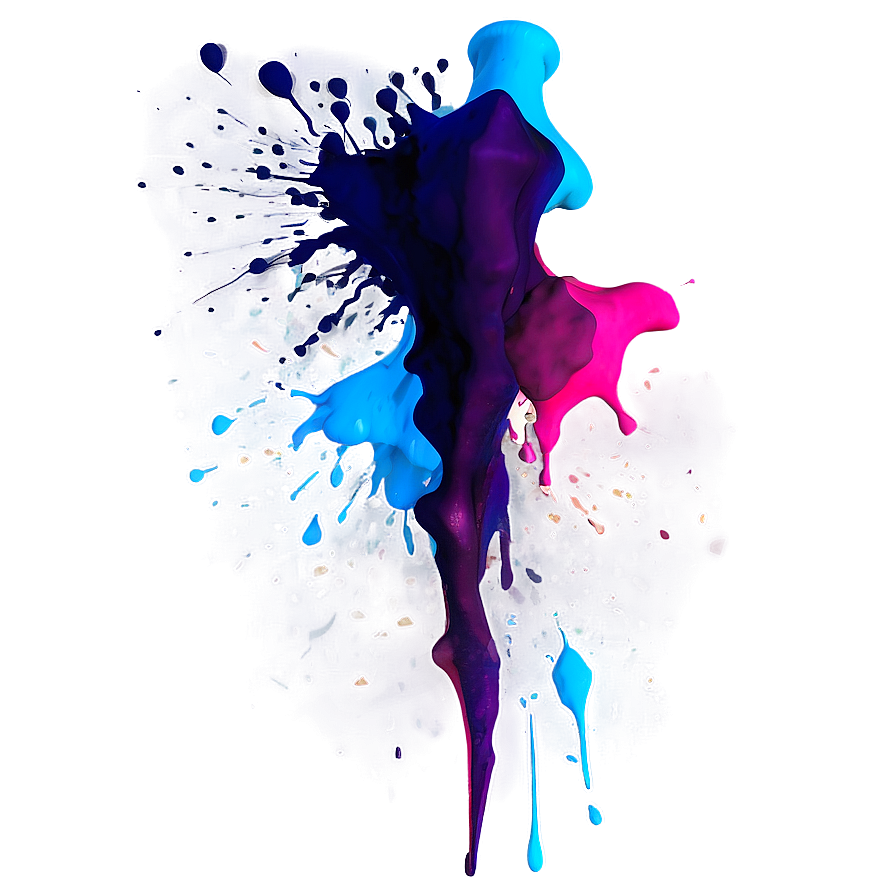 Abstract Paint Splatter PNG irg PNG with transparent background