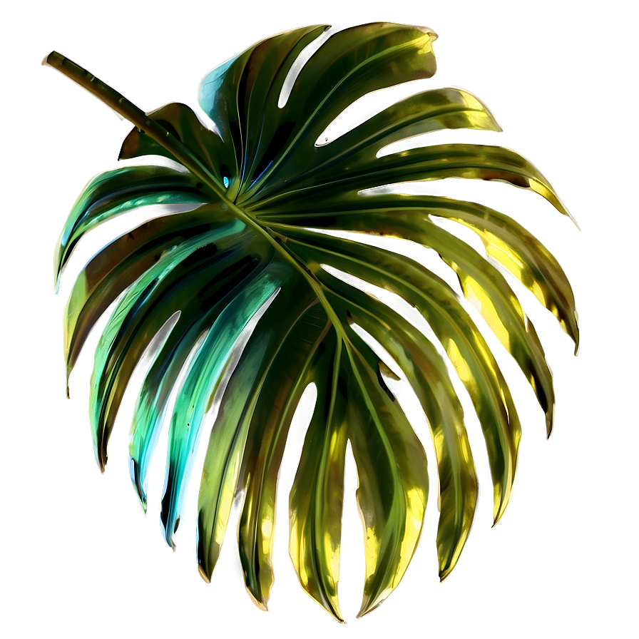 Abstract Palm Leaves Png Oip