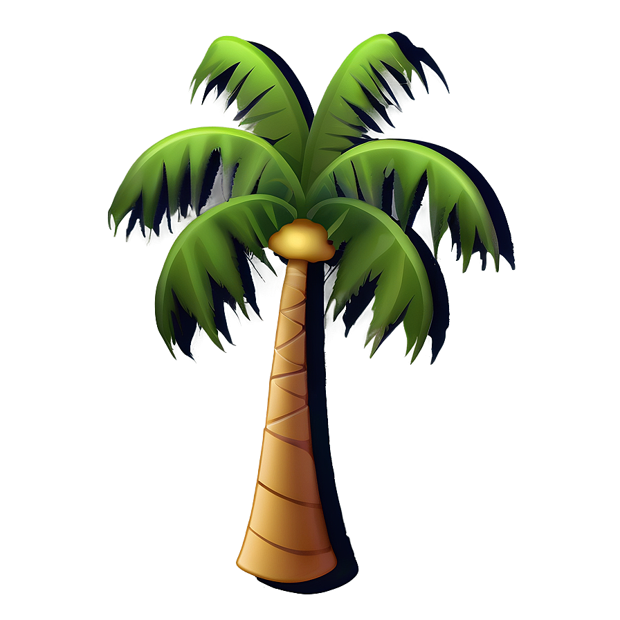 Abstract Palm Tree Emoji Png Vql