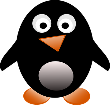 Abstract Penguin Graphic PNG with transparent background