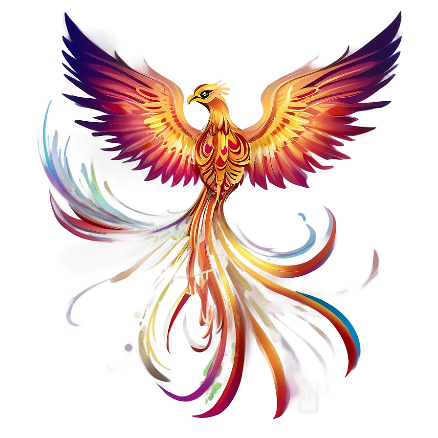 Abstract Phoenix Drawing Png Yvf