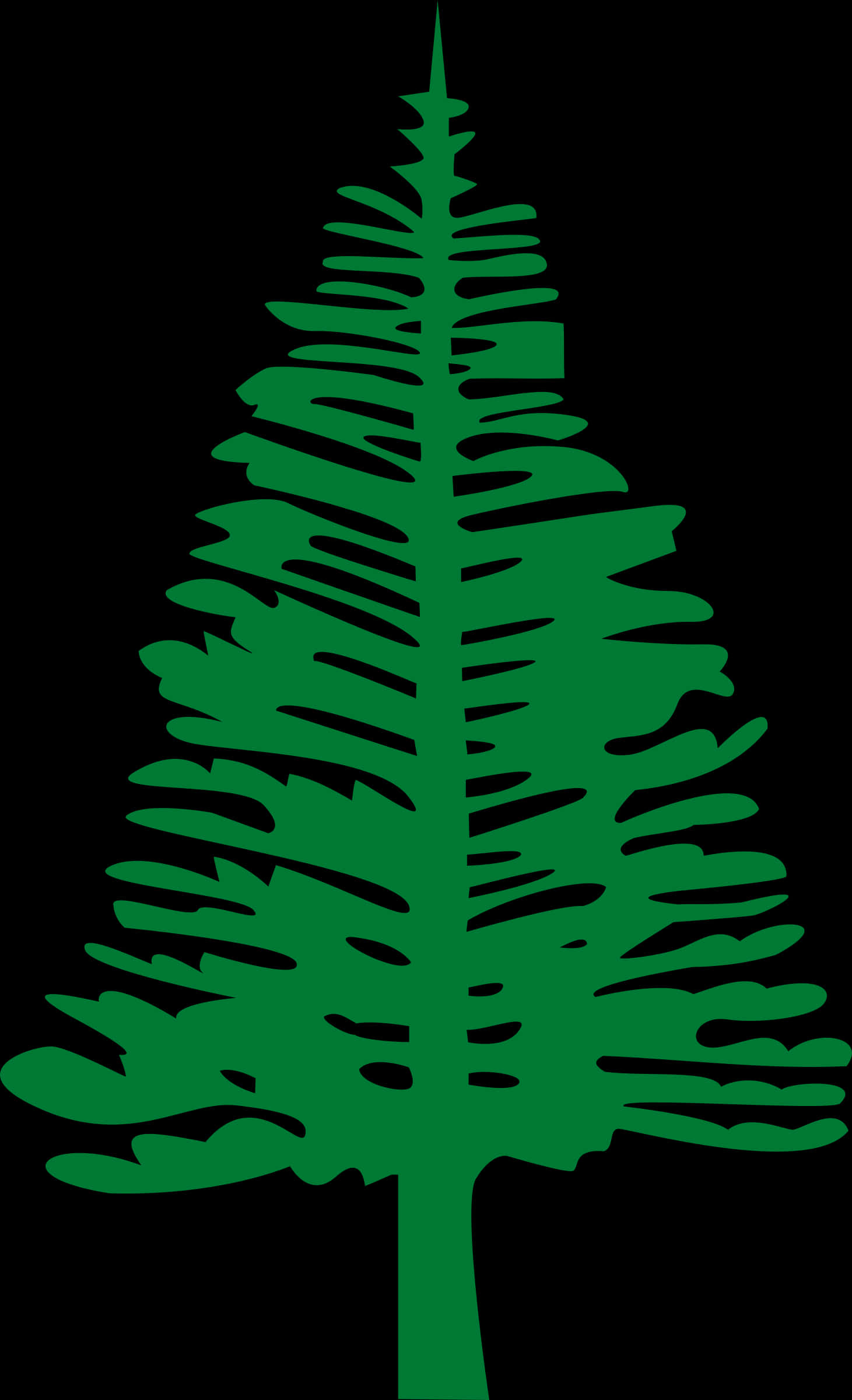 Abstract Pine Tree Graphic PNG image with a transparent background, free high-resolution download