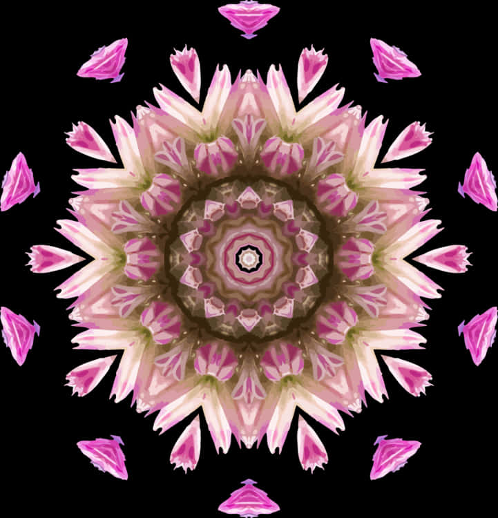 Pink,flower,symmetry - Does A Kaleidoscope Work, HD Png Download PNG with transparent background