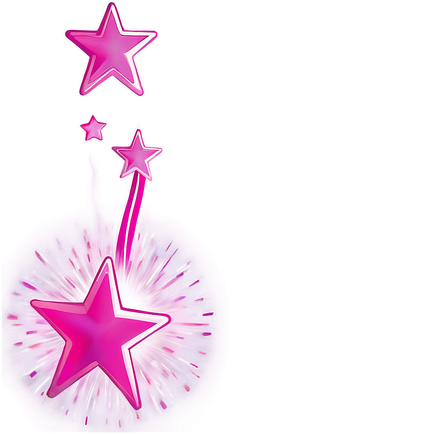 Abstract Pink Stars Png 86