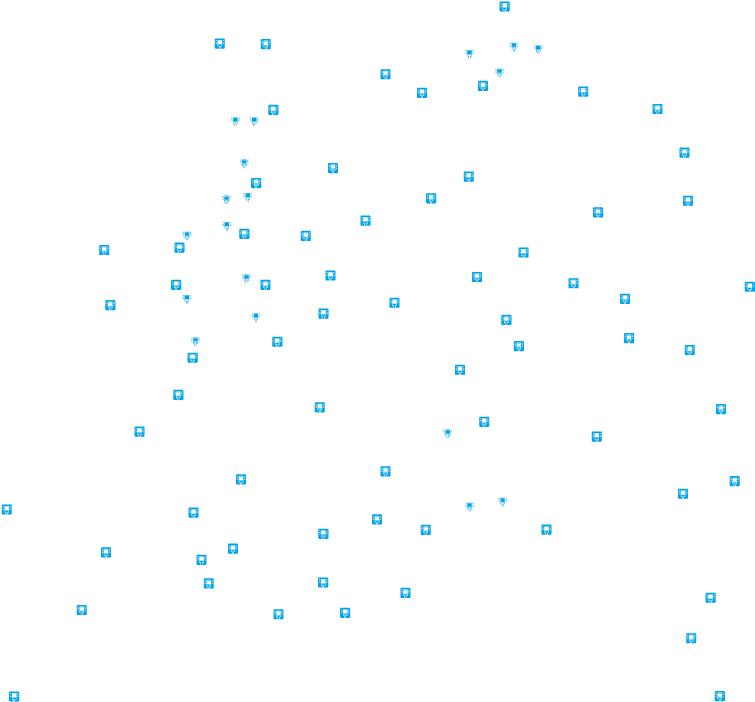 Abstract Pixelated Blue Squares Pattern PNG with transparent background